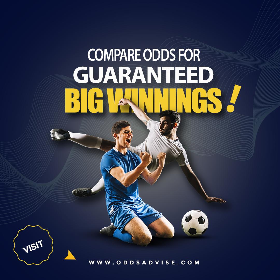 oddsadviseng's tweet image. Still not sure on which bookie to stake on?
We know how difficult it is to decide so we've made it easier for you.

Visit oddsadvise.com NOW to compare!

#EPL #tips #bookingtips #betting #Explore