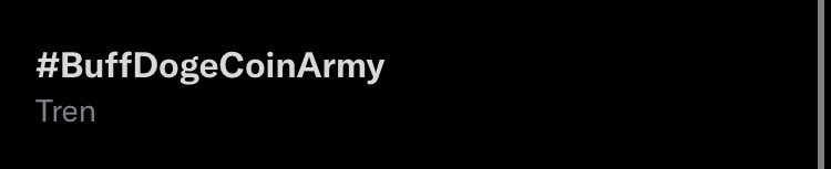 CryptoKojima's tweet photo. Wow #BuffDogeCoin TRENDING!!!
Let’s go army, let’s keep on fire 🔥
Gifts are waiting #BuffDogeCoinArmy https://t.co/2cIvy7noAB