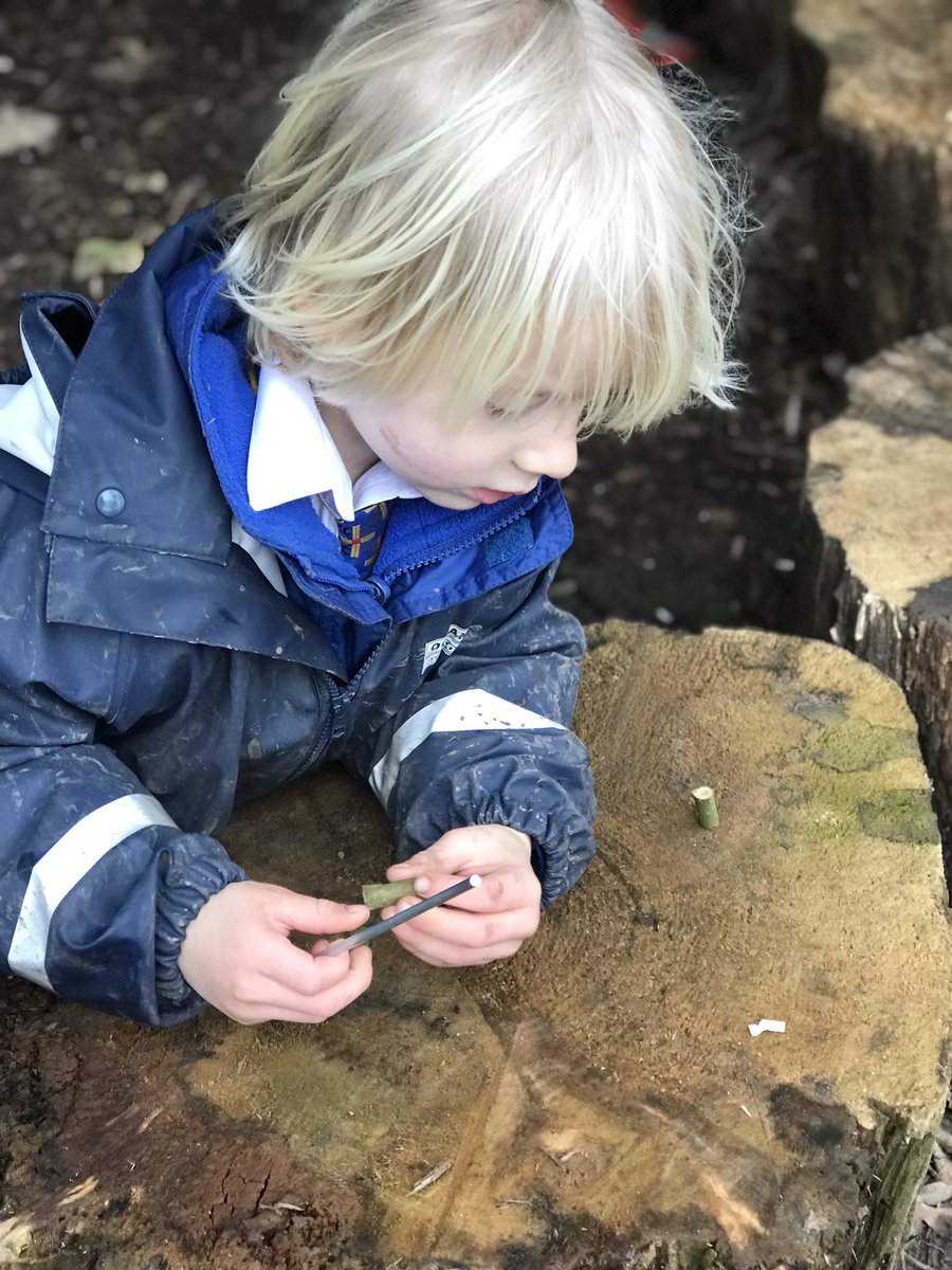 StPetersLytham's tweet photo. This morning reception have spent a wonderful morning in the woods doing forest school activities. 💚🍃🌳😍 #ChildrensMentalHealthWeek https://t.co/Pbus4wDETc