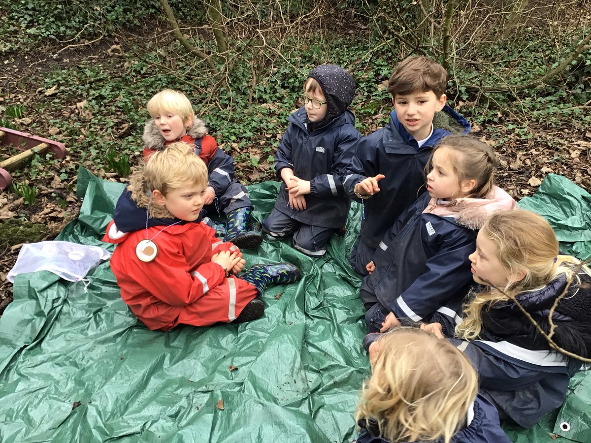 This morning reception have spent a wonderful morning in the woods doing forest school activities. 💚🍃🌳😍 #ChildrensMentalHealthWeek