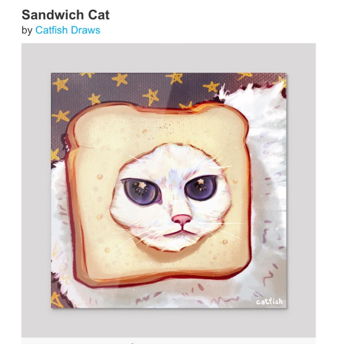 katfishdraws's tweet photo. hi, I’m Catfish! I just got approved to sell my arts on INPRNT! It’s now live in the link in my bio! Thank you for all the support I’ve been receiving, I appreciate every one of you. ILY 🥺❤️

#artmoots #moots #artprints https://t.co/DOm6PWHVxs