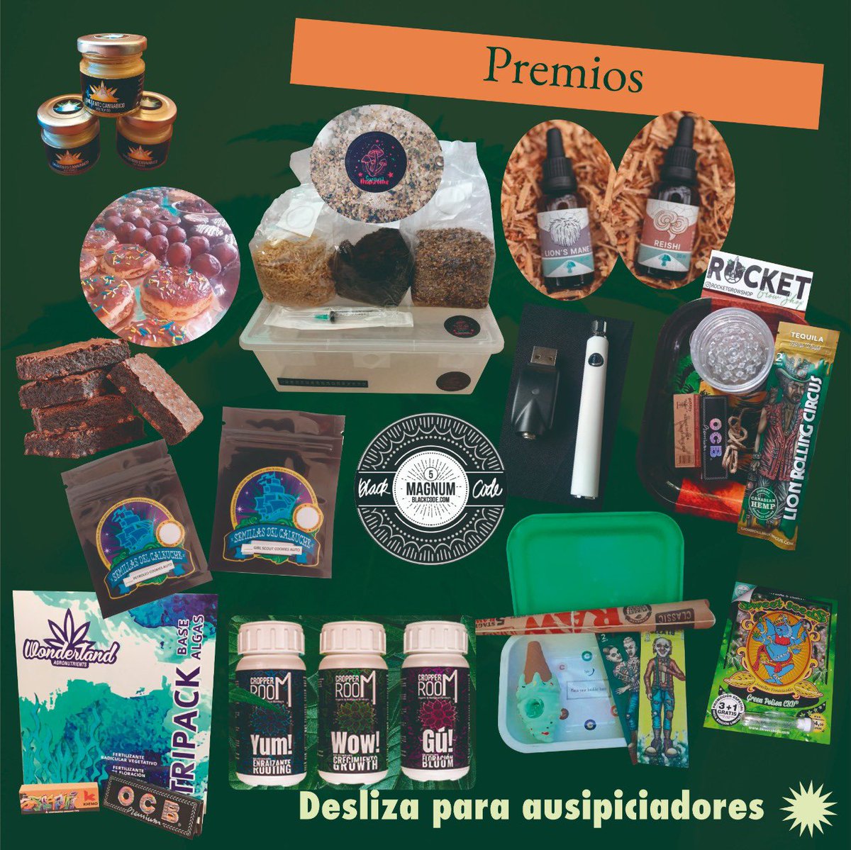 ACannabicoChile's tweet photo. Tenemos rifa!
No pierdan la oportunidad de hacerse con alguno de estos fantásticos premios y de paso ayudarnos a poder seguir ejecutando proyectos para nuestra comunidad!! 
Compren su número en el siguiente enlace https://t.co/vCnDGVwu9W

💚💚💚💚 https://t.co/kPBJUFrLEb