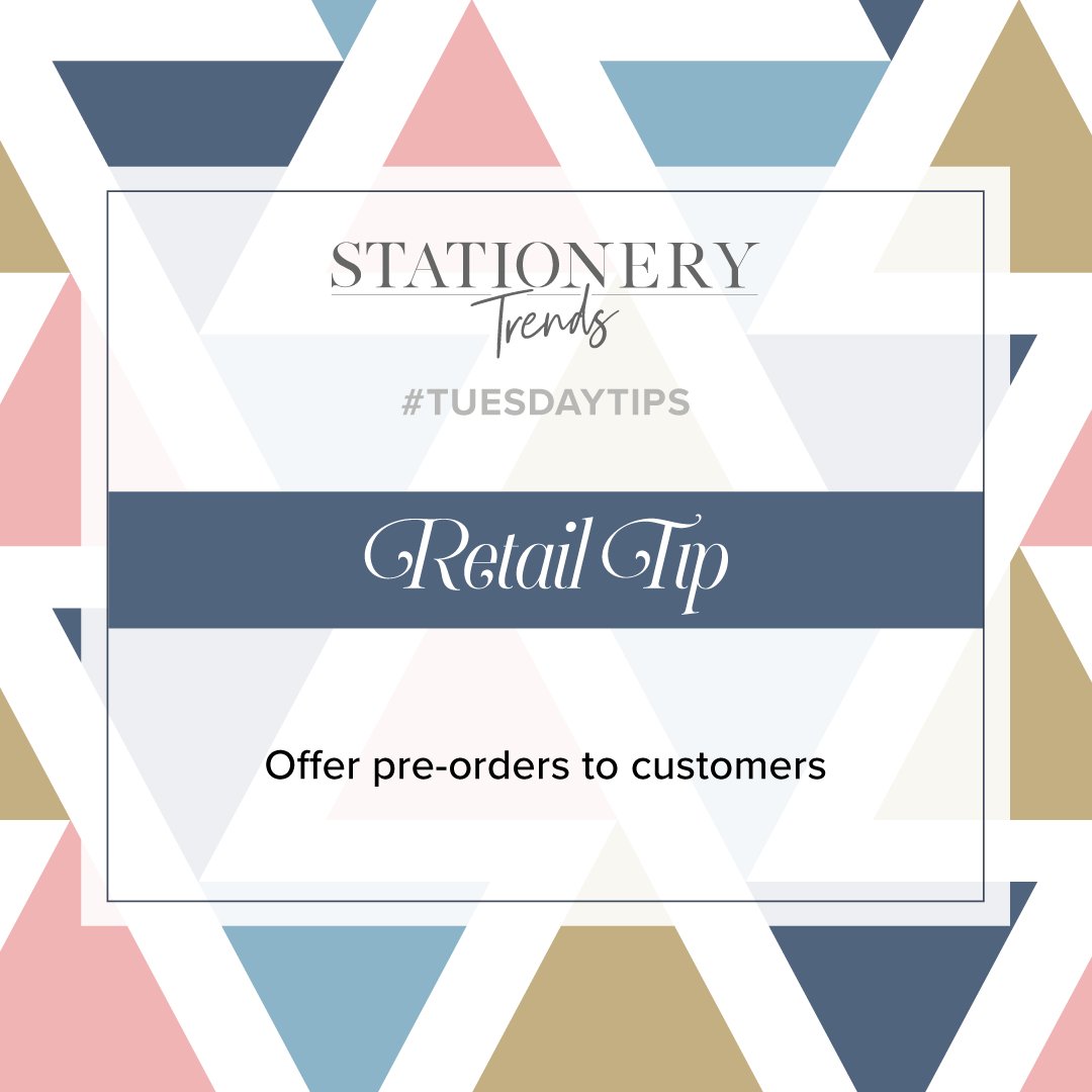 StationeryTrend's tweet image. “Supply chain issues can be troublesome, but working farther in advance of past timelines will help us all make these issues less stressful. We have started offering pre-orders for the first time and it has really helped!” Candice Stringham, My Mind’s Eye #TuesdayTips #RetailTip