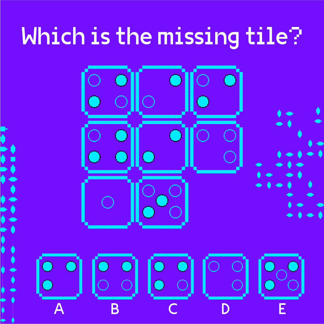 42AbuDhabi's tweet photo. Exercise your brain with this mind melter! Cracking down puzzles can increase your focus, concentration & memory. So get your creative juices flowing & figure out the missing tile! Comment below.
#42AbuDhabi #BornToCode #DecodeYourMore #CrackThePuzzle #MindMelter #Puzzle https://t.co/JJJrcfdNGQ