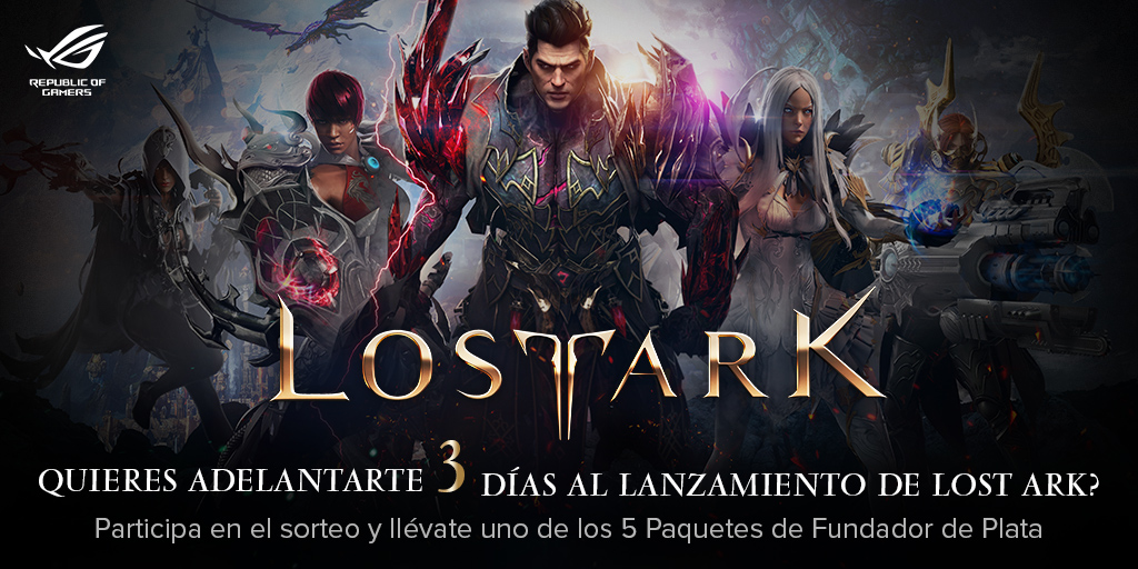 🚀¡SORTEO EXPRÉS!🚀

Tienes 24h para llevarte uno de los 5 código de steam que sorteamos de Lost Ark y disfrutar del juego antes de su lanzamiento. ¿Cómo? Easy!

⚔️Menciona a la persona que vicia más que tú
⚡️RT al tuit

Recuerda, tienes solo hasta mañana. Good luck!
#ROGxLostArk