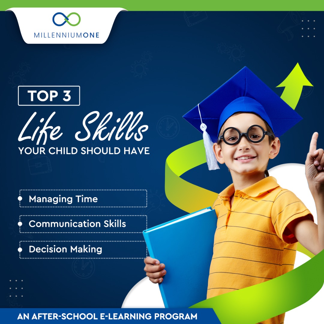 millenniumone_'s tweet photo. Life skills go hand in hand with development, and can help your child succeed later in life. Here are Top 3 Life Skills Your Child should possess. Do you agree? 
Comment below and let us know what is the most important life skill.
#learning #education #holistic #grow #goals https://t.co/Z0OMqhy3db