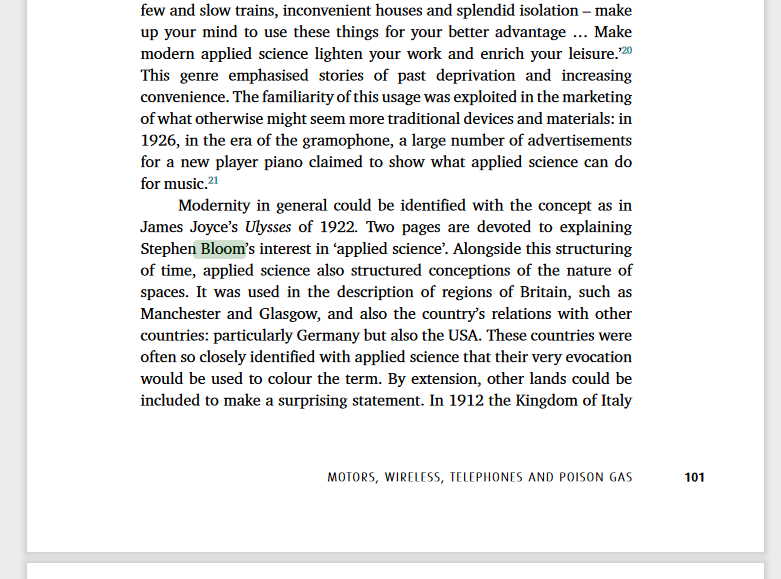 JJ_Gazette's tweet photo. "What proofs did Bloom adduce to prove that his tendency was towards applied, rather than towards pure, science ?"
—Joyce, J (1922), ULYSSES , p. 635 |
"Stephen Bloom" (sic) 😖
#appliedscience #Ulysses #JamesJoyce #BeingModern @UCLpress https://t.co/U9gjr8xNc8