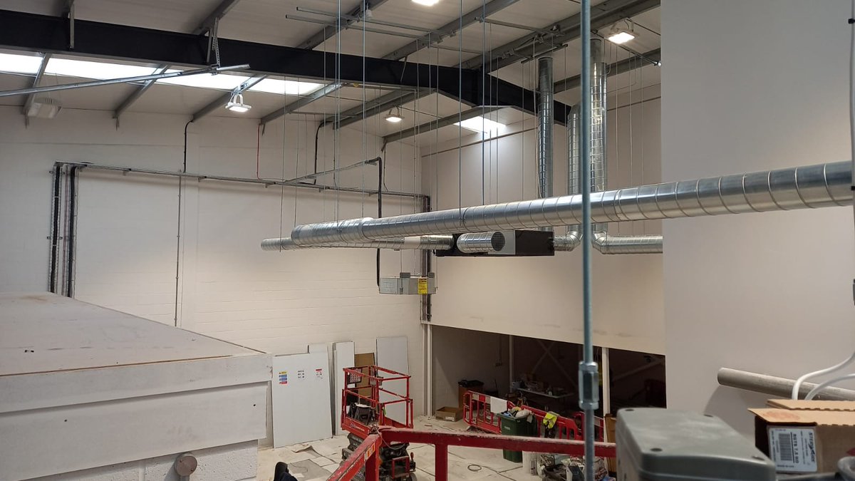 Installation of UV for infection control in Newmarket.