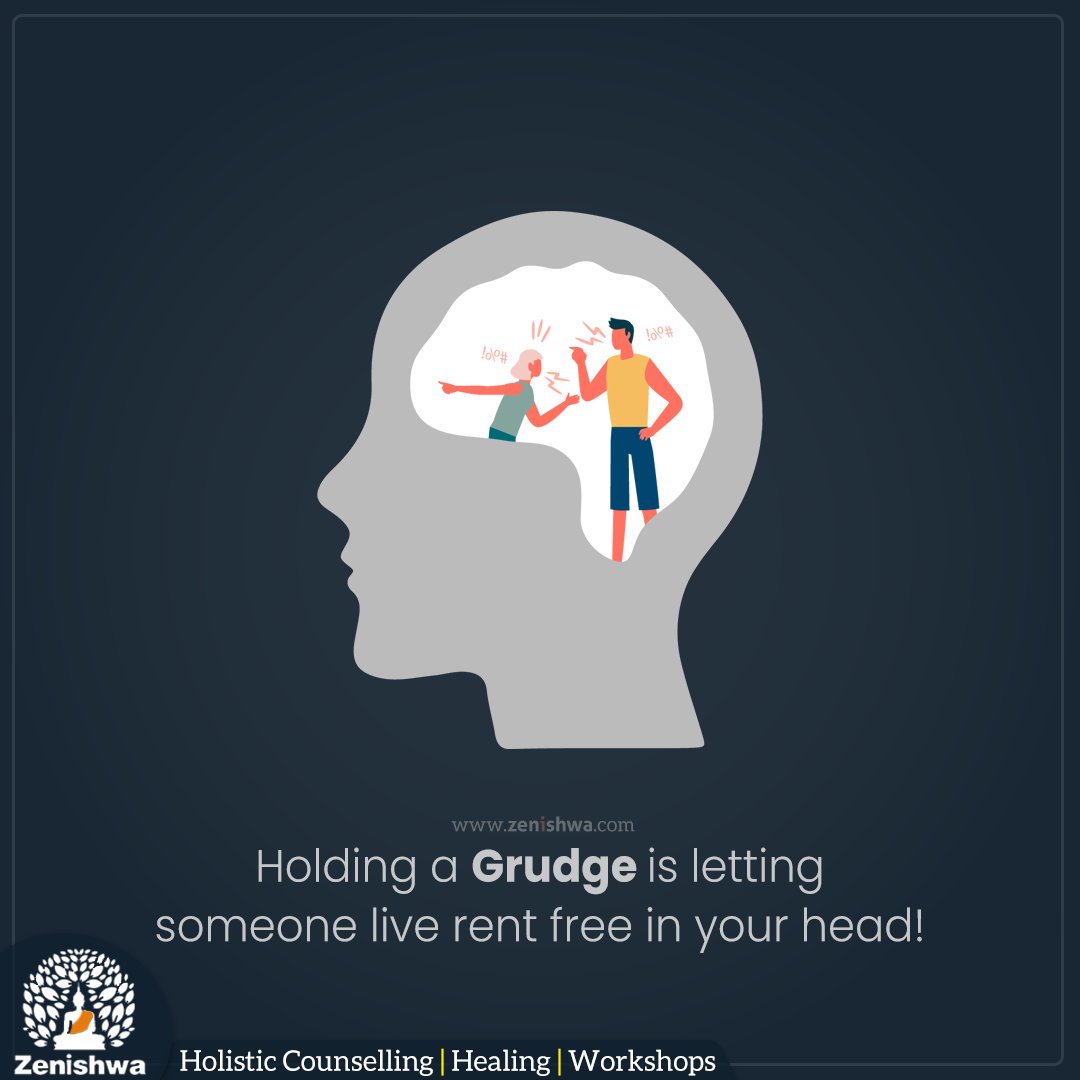 Zenishwa's tweet photo. Holding a grudge is letting someone live rent-free in your head!
.
.
#Zenishwa #quote #qotd #harshshah #life #DailyInspiration #anger #resentment #hurt #Grudge https://t.co/8dURZqpit3