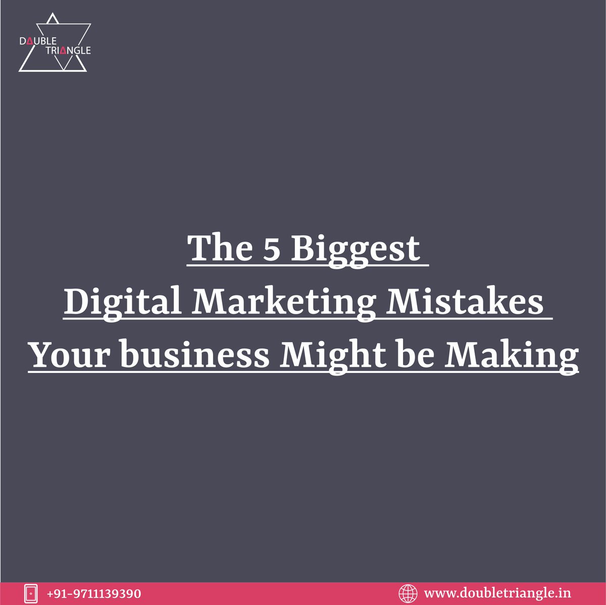 double_triangle's tweet photo. Use this post to overcome any mistakes your business may have made in its digital marketing. 

Beyond following tips, make sure to contact us today to see how we can help.

#doubletriangle #DigitalMarketing #digitalmarketingagency #growyourbusiness #digitalmarketingtips https://t.co/iFZaSUlRHW