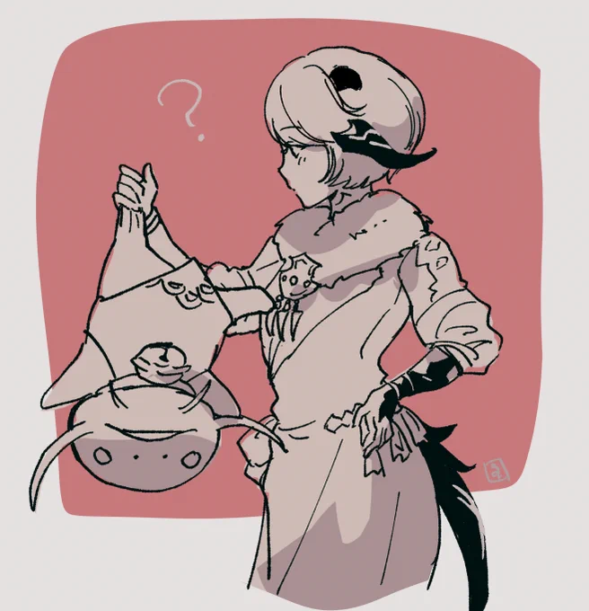 待ち時間の落書き #FF14 
