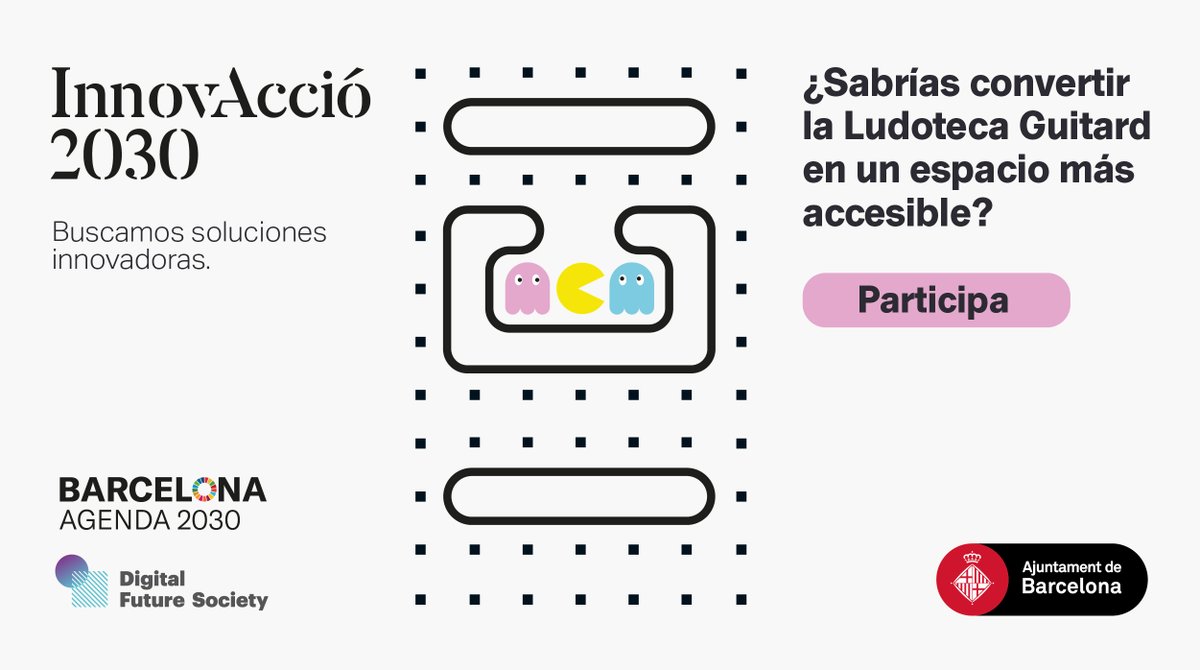 ¡Nuevo reto #Innovacció2030 para hacer la Ludoteca Guitard de <a href="/BCN_LesCorts/">Les Corts</a> un espacio➕accesible!
🔍Se buscan soluciones tecnológicas para que jóvenes con discapacidad puedan interactuar con el espacio.

Con <a href="/bcn_ajuntament/">Ajuntament de Barcelona</a> y <a href="/BCN_Agenda2030/">#Agenda2030 Barcelona</a>
Participa! 👉mwcb.in/3Ledcgw