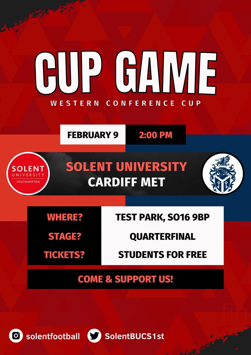 <a href="/MySolentSport/">Solent University Sport</a> <a href="/SolentBUCS1st/">Solent BUCS Football 1st</a> <a href="/MartinNailor/">Martin Nailor</a> <a href="/SolentSportNews/">Solent Sports News</a> <a href="/SolentUni/">Southampton Solent University</a>
