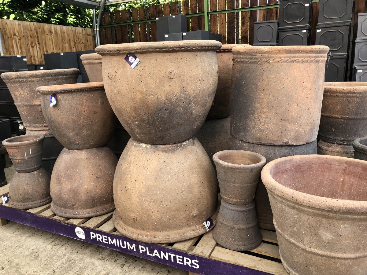 biggreenplant's tweet photo. Is that a new delivery of ceramic pots I can see beautifully displayed in our canopy? 😍 #planters #pottyaboutpots #planting #getreadyforspring #thebiggreenplantcentre #gardening https://t.co/oEZl9CkFv5