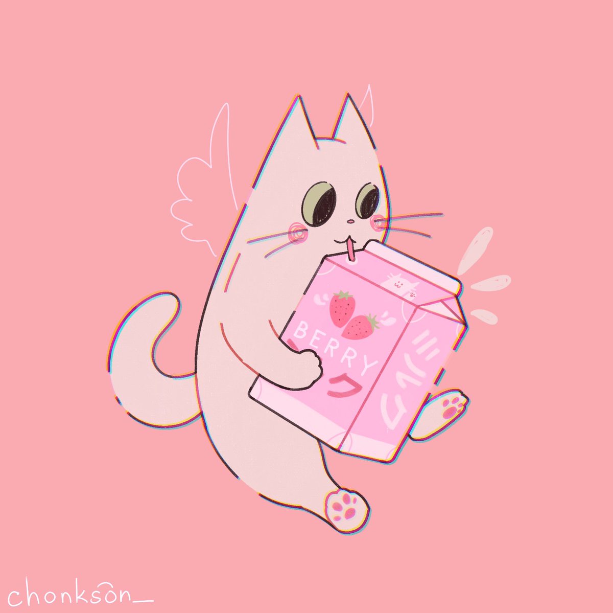 chonkson_'s tweet photo. in the mood for pink🍓 https://t.co/X0LPxw4hND