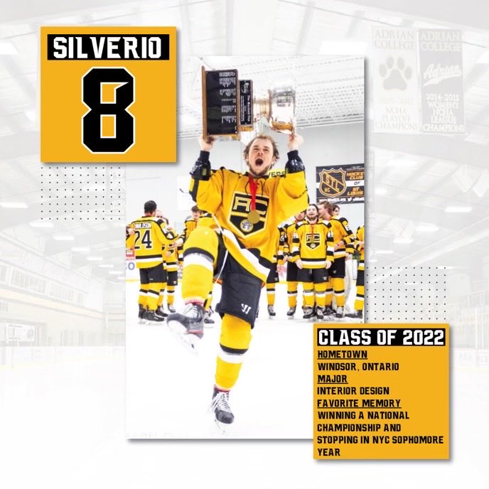 AdrianMD1Hockey's tweet photo. Our second senior we will highlight ahead of Thursday’s game, Manny Silverio! https://t.co/LHjR2zpx7q