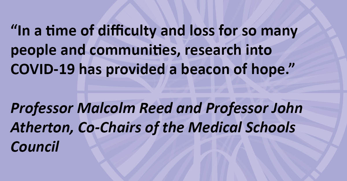 ukmedschools's tweet photo. Medical schools have been at the forefront of the global scientific response to #COVID19. Their work is essential to understanding what future actions may be needed to protect public health. #RespondingToAPandemic

Report: https://t.co/hmdZLwhjrX https://t.co/h1qyyWZL6M