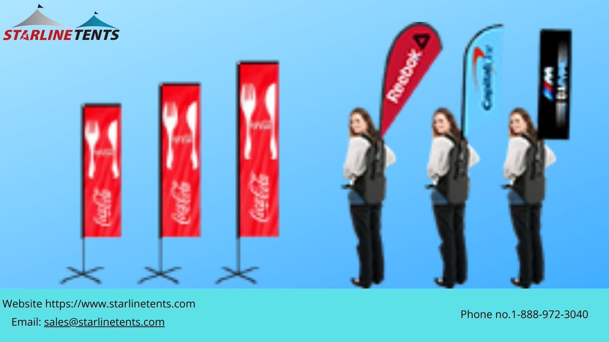 StarlineTents's tweet image. Custom feather flags and our other custom advertising flags have great portability and versatility. Our #backpackflags and #Featherflag are lighweight. contact Us:
 Email: sales@starlinetents.com
 Website: starlinetents.com 
#customoutdoorflags #outdooradvertisingflags