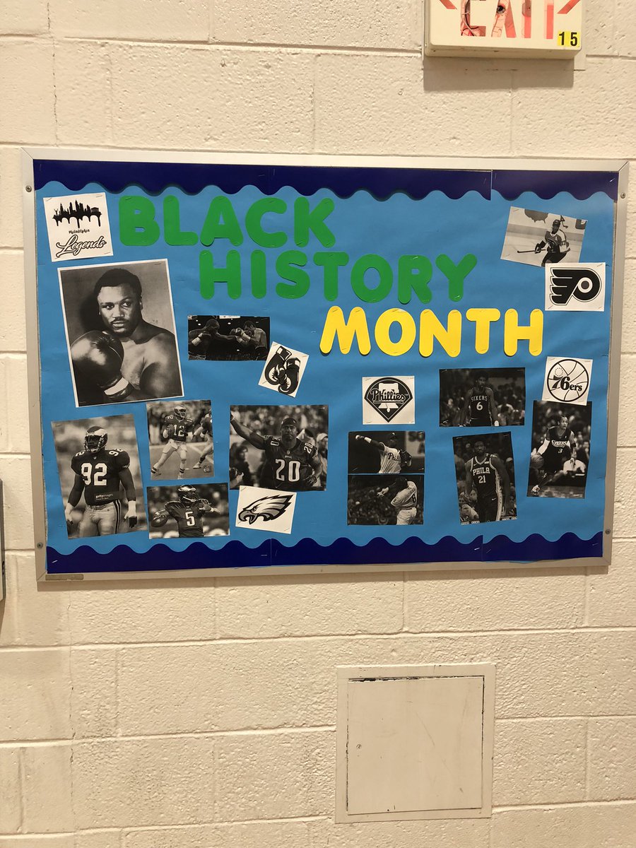 PE celebrating February’s Black History Month with Philadelphia sports legends 🏀 🏈 🥊 🏒