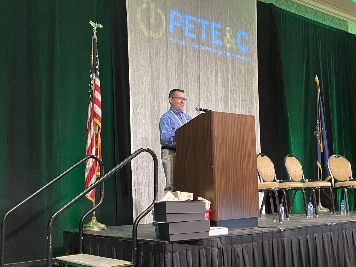 tim_leister's tweet photo. Day 2 of @peteandc getting kicked off by @Ken_Zimmerman7 #PETEandC https://t.co/rFu2SJANLJ
