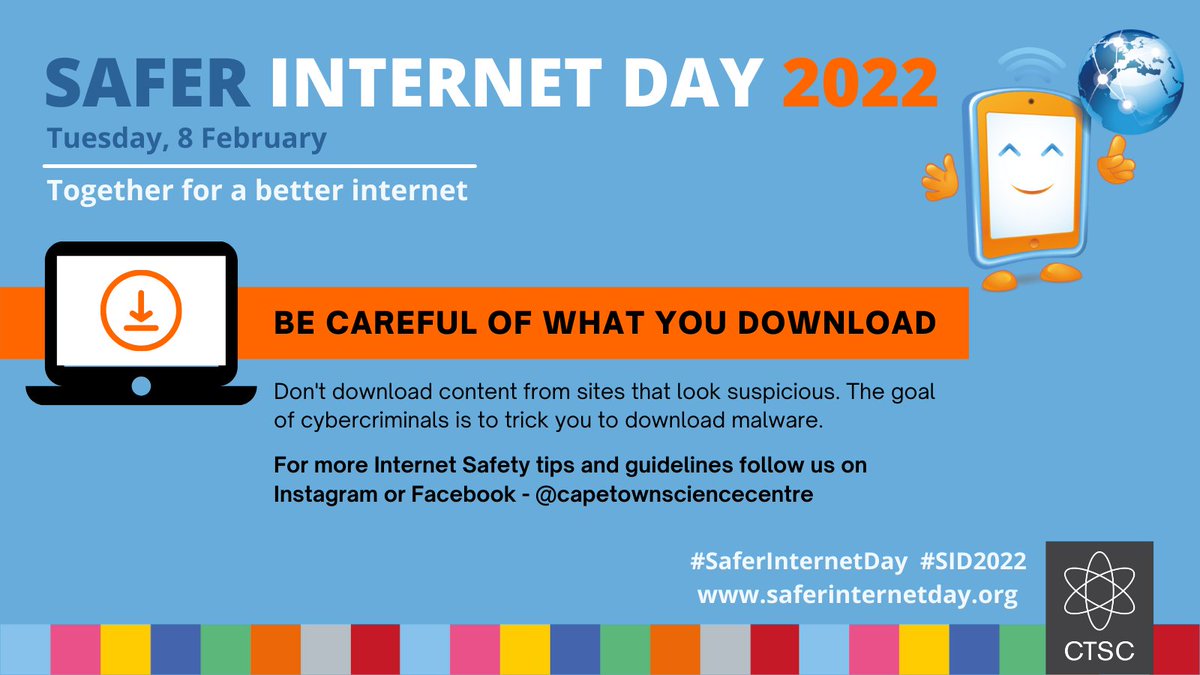 ScienceCentreCT's tweet photo. #SaferInternetDay #SID2022 #TogetherForBetterFuture
@FPB_ZA https://t.co/G3hVDMkBlb