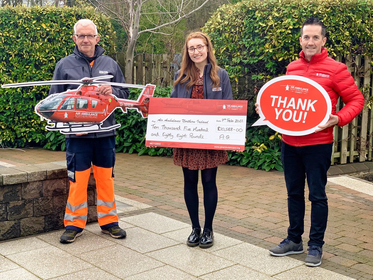 AG Paving and Building Products (@achesonglover) on Twitter photo Celebrating an amazing year for our 2021 Charity Partner <a href="/AirAmbulanceNI/">@AirAmbulanceNI</a>
We were delighted to present Damien from Air Ambulance with a cheque for a total of £10,588 for all our fundraising activities 👏🏻👏🏻
#AirAmbulance #AANI #CharityPartner2021 Celebrating an amazing year for our 2021 Charity Partner <a href="/AirAmbulanceNI/">@AirAmbulanceNI</a>
We were delighted to present Damien from Air Ambulance with a cheque for a total of £10,588 for all our fundraising activities 👏🏻👏🏻
#AirAmbulance #AANI #CharityPartner2021