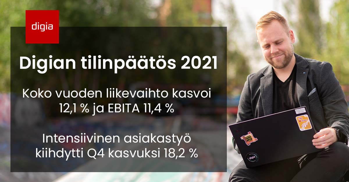 digiaonline's tweet photo. Digia Oyj:n tilinpäätöstiedote 2021 on julkaistu: https://t.co/qYgJXkkacp
Muista myös webcast-lähetys klo 17.00: https://t.co/3qYPbBi3nx
#DigiaIR https://t.co/JaKe0Yt5oi