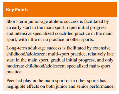 Another (evidence-based) reminder that what enhances sports performance in young athletes could actually harm future athletic success in adulthood.

link.springer.com/article/10.100…