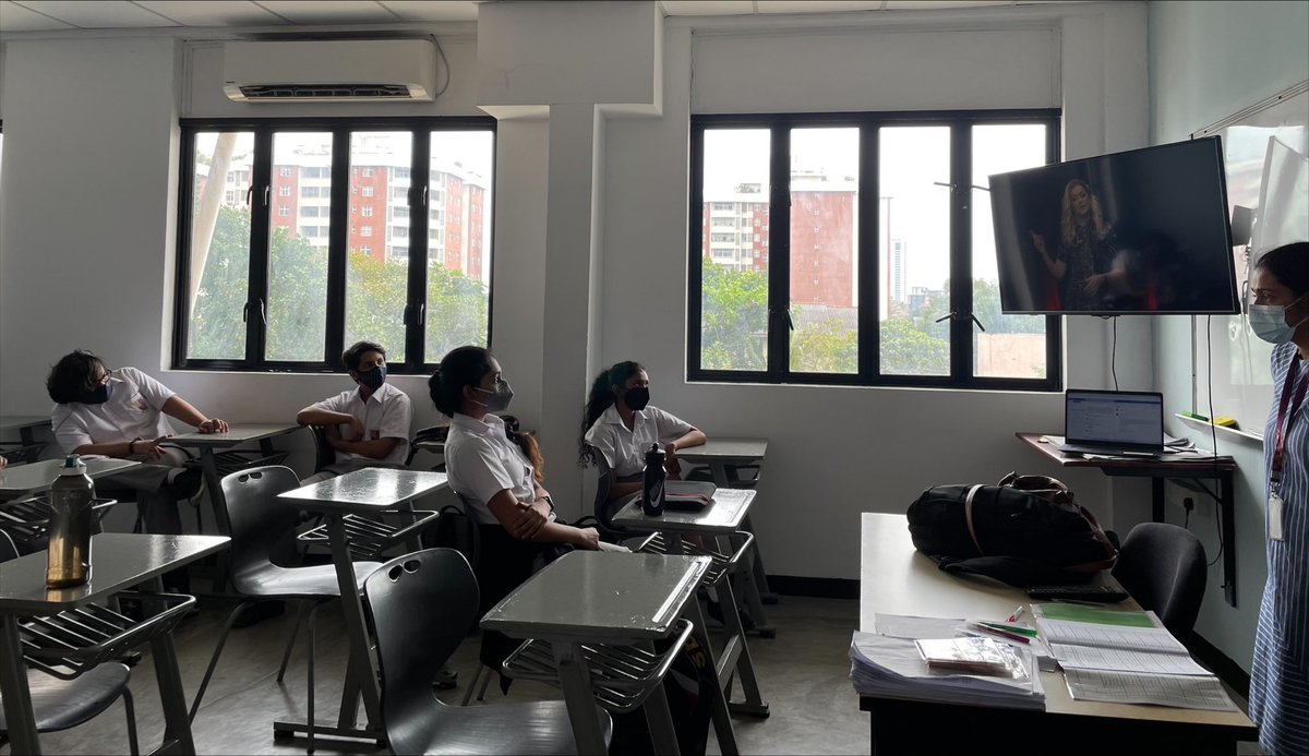 ssyear11's tweet photo. @ssyear11 Year 11 watching their Ted Talk videos and discussing them during Internet Awareness Week 
@BSC_SeniorSch @BSC_SSHead @BSColomboLK @BSC_Principal https://t.co/ULRTfzwyhK