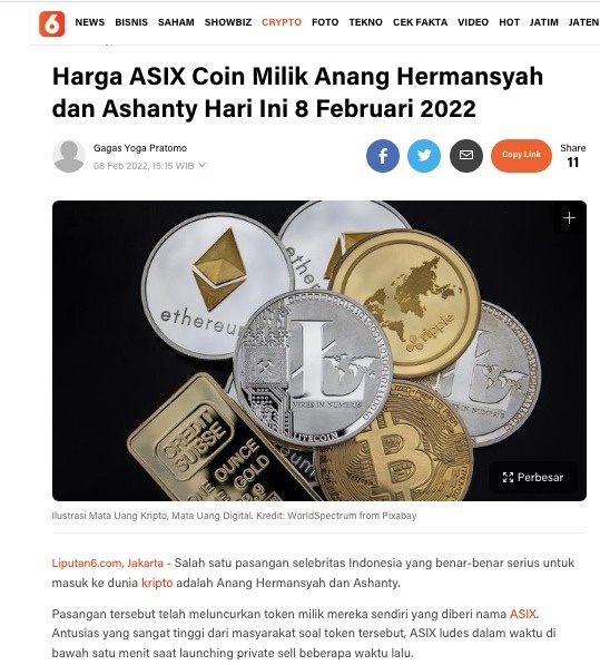 AsixPlusNFT's tweet photo. See today's exchange rate of Asix Token on https://t.co/KJL2ZPMLCg 😉

https://t.co/CzzRIbay5I https://t.co/jzmpKXC4UH