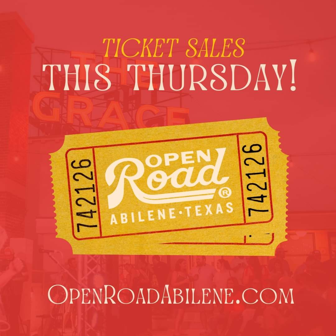 openroadabilene's tweet photo. Tickets go on sale this Thursday at 10a!

See the lineup at https://t.co/FDGnmYmeZb. https://t.co/nTzx1DnsLg