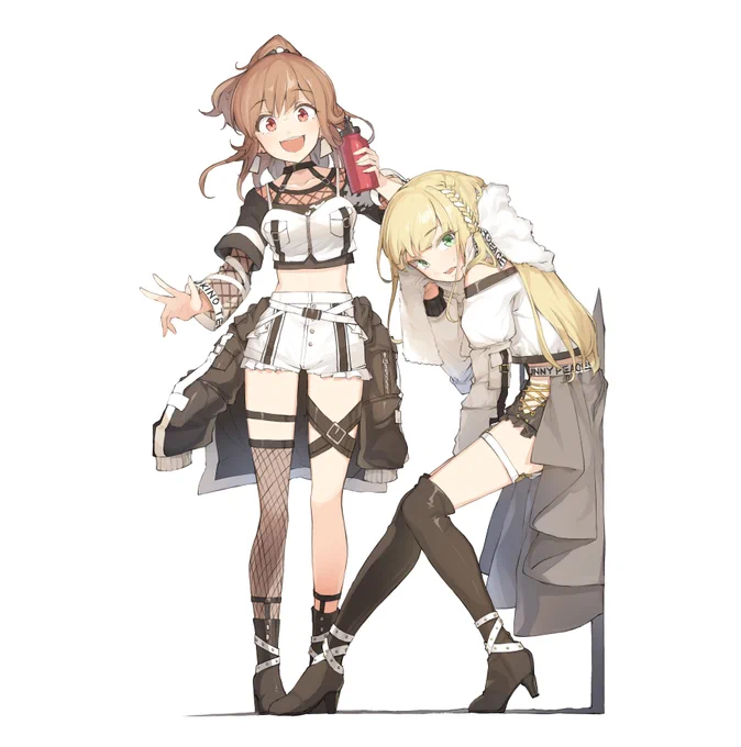 今日のイラストはIDOLYPRIDEの早坂芽衣さんと一ノ瀬怜さんです 