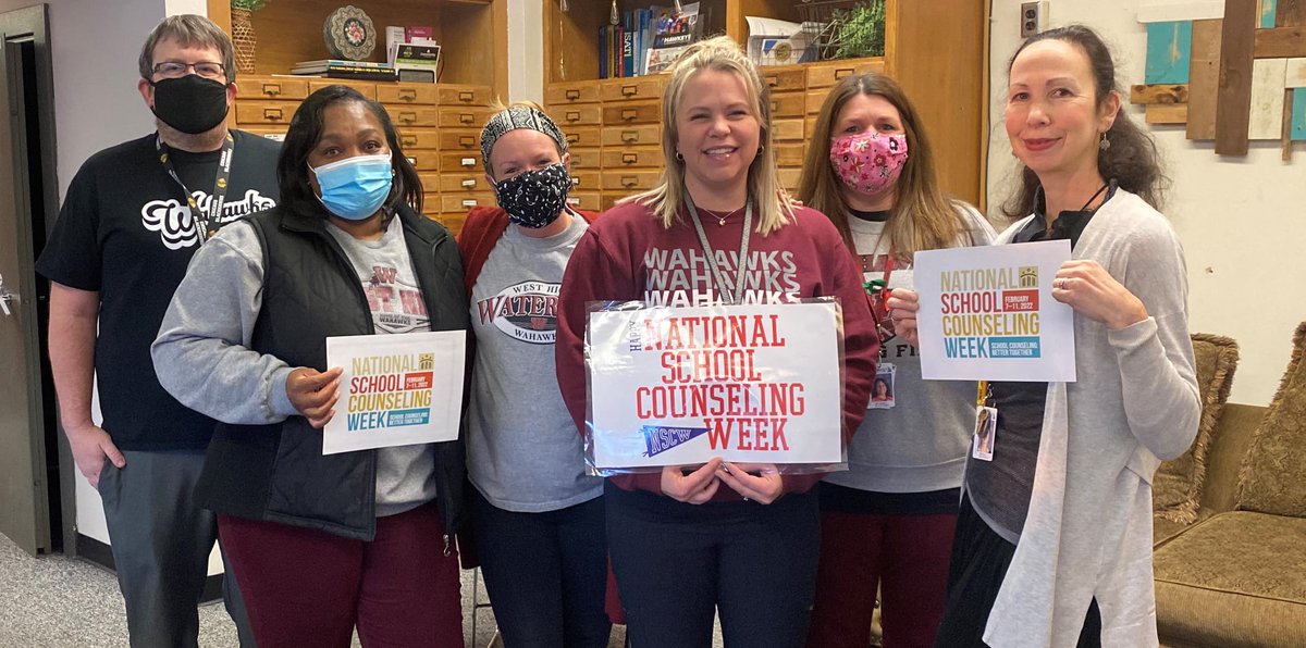 West_Counseling's tweet photo. National School Counseling Week 2022 is to focus public attention on the unique contribution of school counselors within U.S. schools. NSCW, sponsored by ASCA, highlights the vast impact school counselors have in helping students achieve school success and plan for a career. https://t.co/z1vTgRuMPw