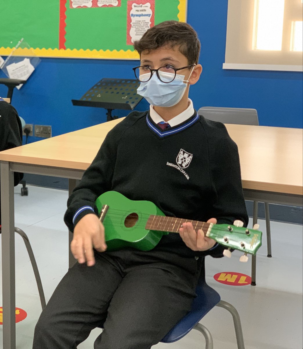 BCAbuDhabi's tweet photo. Year 6 pupils have started to learn about the ukulele. They began the unit of work by studying the technique of fingerpicking before moving onto learning some chords!
#BCADMusic https://t.co/uNncUD0HOA