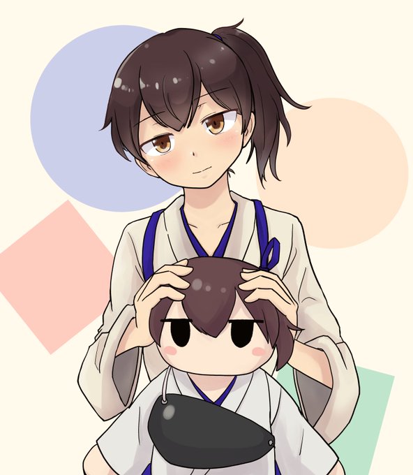プレゼント用に描かせていただいた、「満面の笑みを浮かべる加賀さん」のイラストです。 