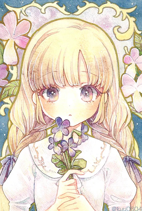#この作品がなかったら今の自分は存在しなかったと言っても過言ではない作品

去年の8月に描いたこれでしょうか・・・😌!
透明水彩で初めてきちんと仕上げた作品でもあります🙌 