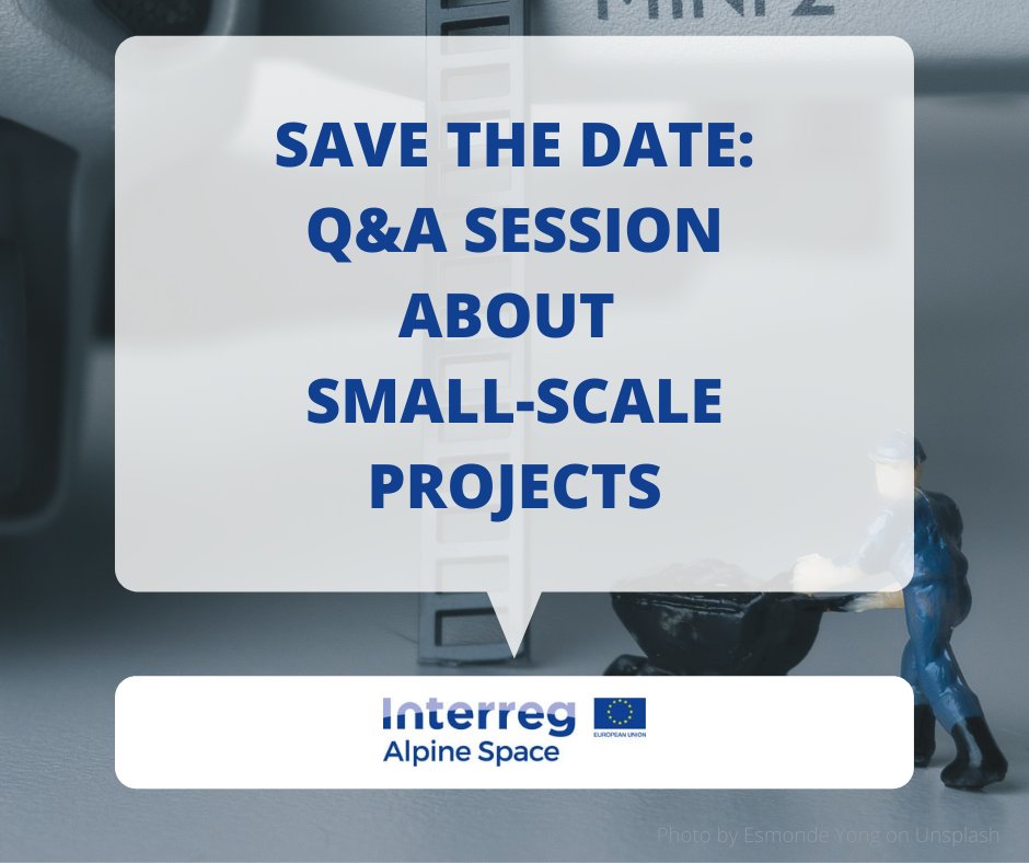 We have launched our first call for small-scale projects!
Interested in a shorter project with just a few partners? Learn more about this new type of projects in our dedicated Q&amp;A session on Feb 21 at 2 pm.
Join us here: bit.ly/35JL3hj