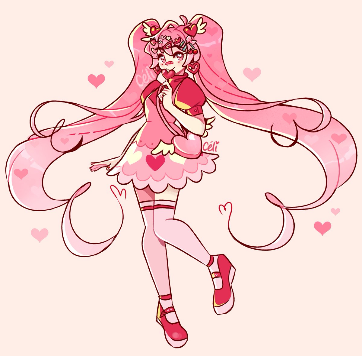pianta_'s tweet photo. miku (with a heart shaped aura) 💟💘✨ https://t.co/MjUaGGMudO