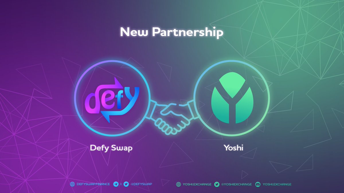 DefySwap's tweet photo. Excited to announce our partnership with @YoshiExchange 

The team over at Yoshi will soon provide further utility to  our DEX and bring it one step closer in becoming a one stop shop on #FANTOM

$YOSHI is now listed on #defyswap 

Yoshi - Usdc #FARM is now LIVE 

385,797%  APR https://t.co/wT9ahlC1gj