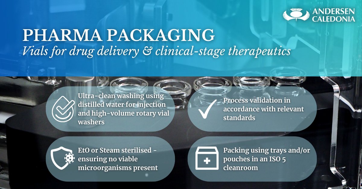 Andersen Caledonia has set up the first dedicated contract site for RTU pharmaceutical packaging in Europe with the full range of services required to perform all tasks required at a single location. We have the flexibility to process all batch sizes: bit.ly/3mVnXZK