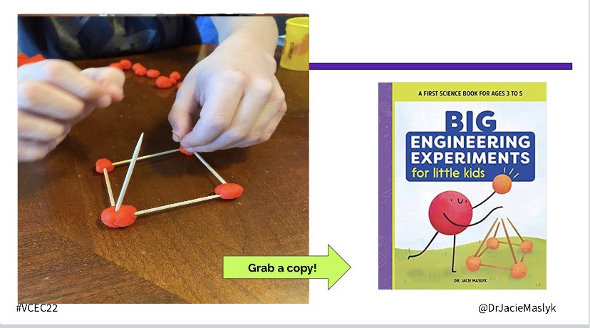 DrJacieMaslyk's tweet photo. It’s almost time for the #VCEC22 Conference! I can’t wait to connect with #STEM educators who are ready to engage our youngest learners in #engineering and #design. #STEMed #STEMeducation #BigEngineering https://t.co/1pZtbQbDK0