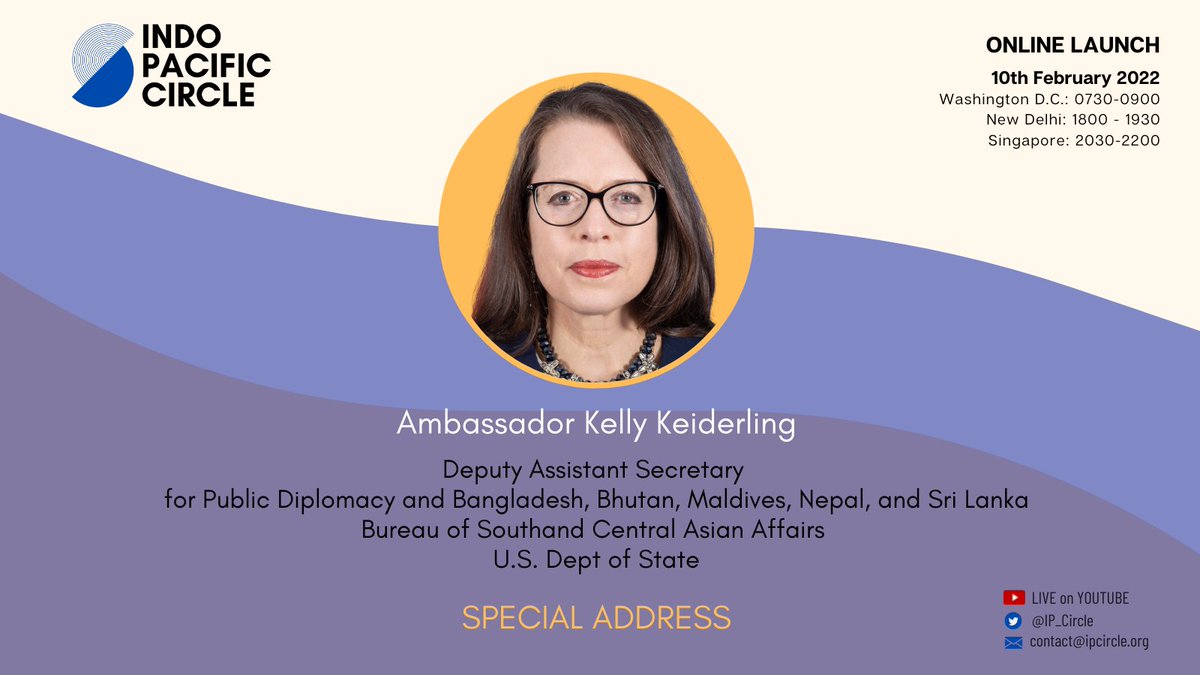 IP_Circle's tweet photo. We will be launching the #IPCircle on
🗓️ 10th Feb
⏰ 1800 hrs IST

Special Add by Amb. Kelly Keiderling (DAS, U.S. Dept of State)

Keynote by @MohanCRaja 

@HappymonJacob @SushantSin 
@CPR_India @CSDR_India @USAndChennai 

Watch it live: https://t.co/qrobmZk28E https://t.co/o3r3jkWFgW