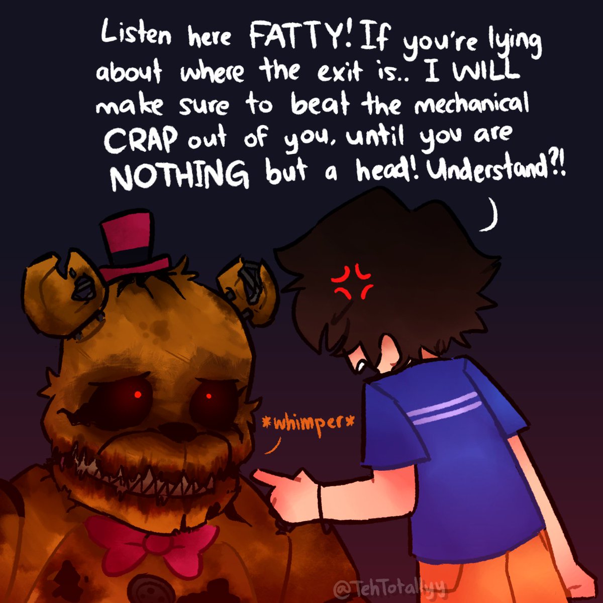 Teh!! 🌱 on X: What happened to Gregory? #FNAF