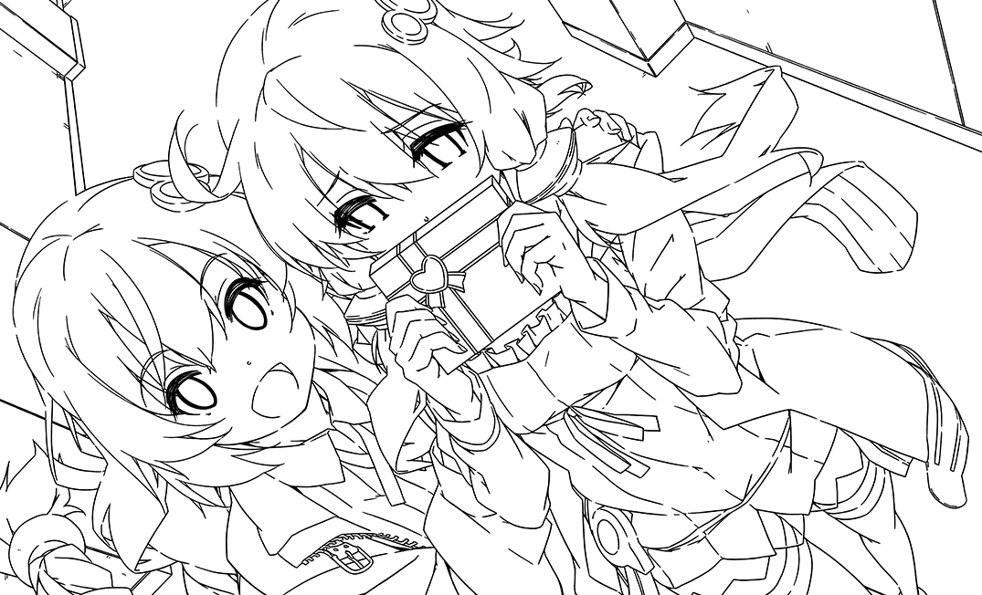 塗り絵(=゜ω゜) 