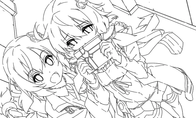 塗り絵(=゜ω゜) 
