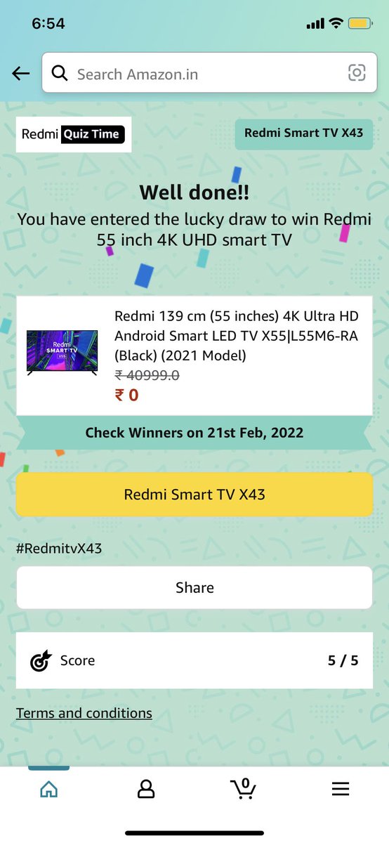 VizViVi's tweet photo. tagging
@amazonIN @xiaomilndia @Redmilndia with
#RedmitvX43 https://t.co/xC5OTfnAWo