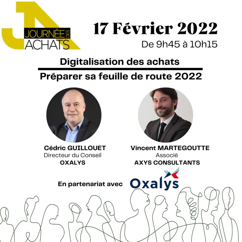 ErwanClorennec's tweet photo. [🚨 #WEBINAR] Digitalisation des achats : Préparer sa feuille de route 2022

📆 Jeudi 17 février à 9h45, nous vous donnons rendez-vous, avec @oxalystech, à la Journée des #Achats organisée par @Decision_achats 🤗

#Achats #Procurement #TransfoNum

https://t.co/JWw4PPI5Xh https://t.co/eQSV384pho