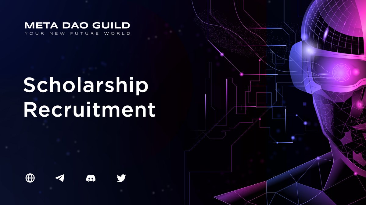 MetaDAOGuild's tweet photo. 🔥We are announcing the first Scholarship recruitment!
If you want to play p2e games for free, then this is your chance.
Learn more about conditions:
https://t.co/ViqXGIV3OZ
We are waiting for your applications!
Applications are accepted until February 14!
#P2E #NFTgaming https://t.co/D4uEmcjnB1
