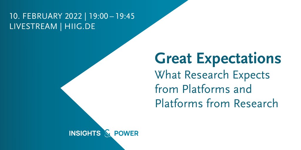 hiig_berlin's tweet photo. What do #platforms expect from #science – and science from platforms? This Thursday, #YouTube CEO @SusanWojcicki and @WWSchulz discuss #PlatformGovernance. In cooperation with @BredowInstitut &amp; moderated by @MCKettemann 
 
🎥Livestream starts at 7pm: https://t.co/TiKDjzCqnd. https://t.co/gapHH5XBMo