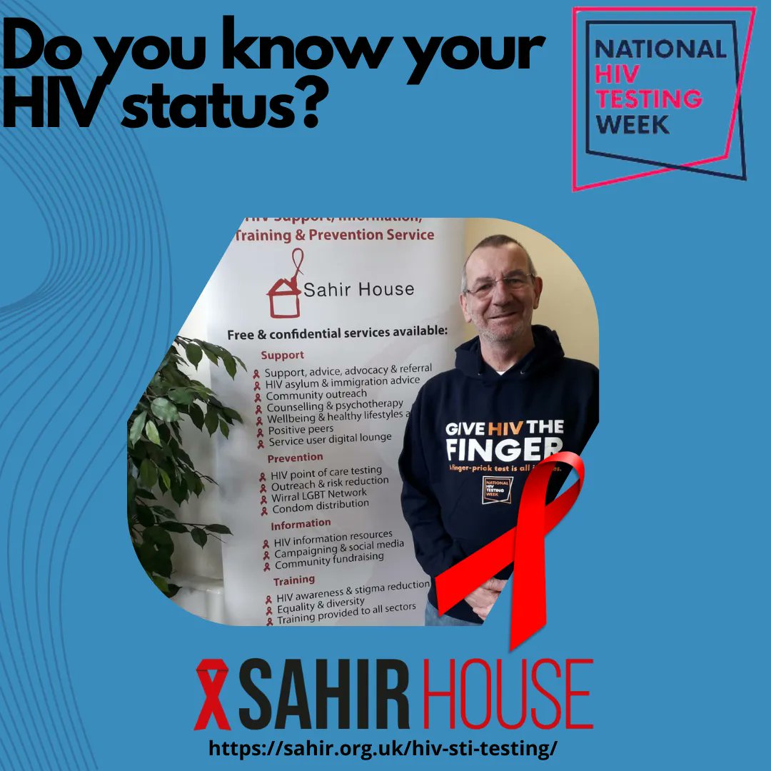 SahirHouse's tweet photo. FREE HIV Self Tests available today, Wed &amp; Thursday in foyer of 151 Dale Street L2 2AH 11am - 2pm come in &amp; see our Peter who will be available to answer any questions you have. The tests are available to you to take away &amp; test at home #HIVTestingWeek https://t.co/IWOmXxWKBM https://t.co/NOc7uwOLZt